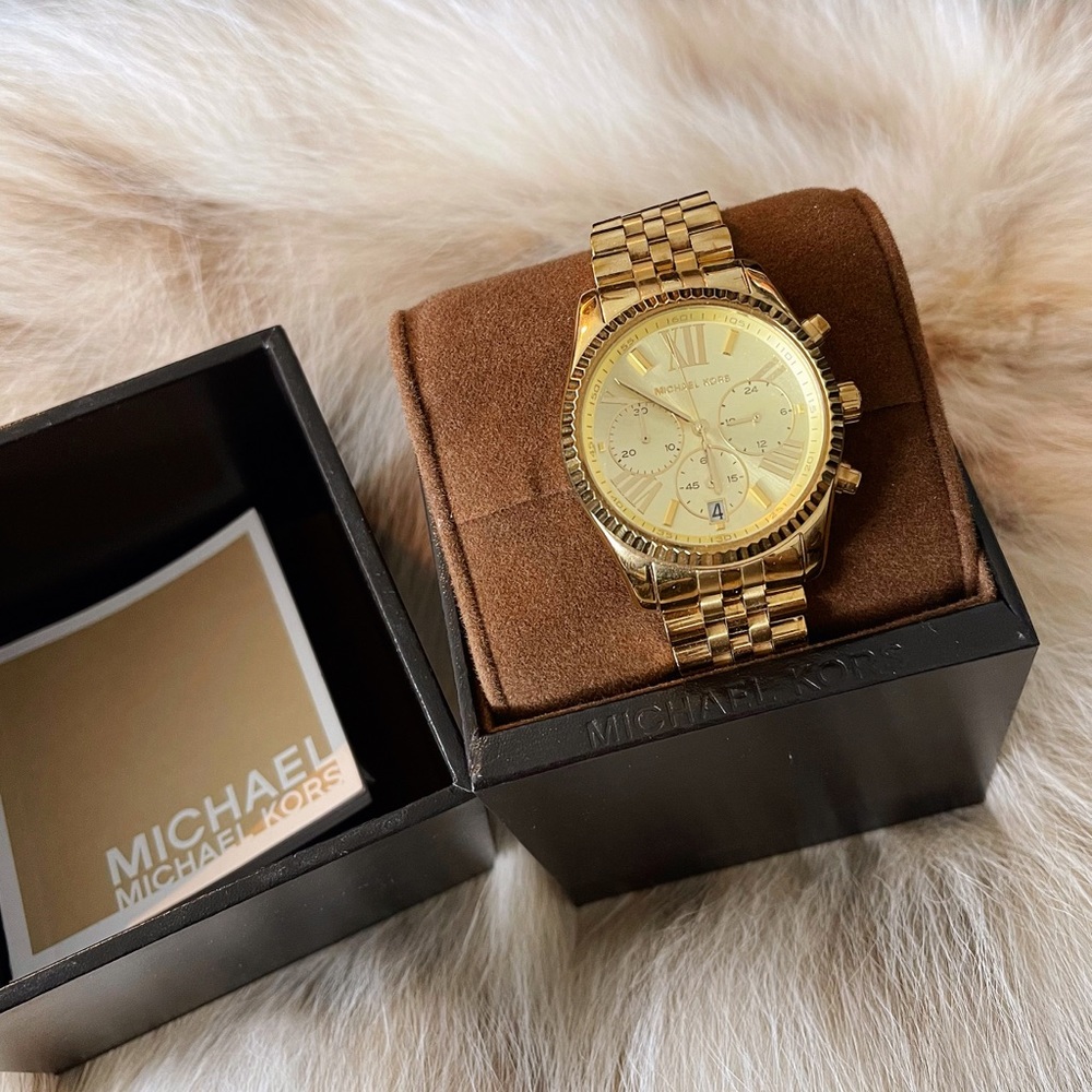 **SOLD** ✨ Beautiful Gold MK Watch - Picture 1 of 3